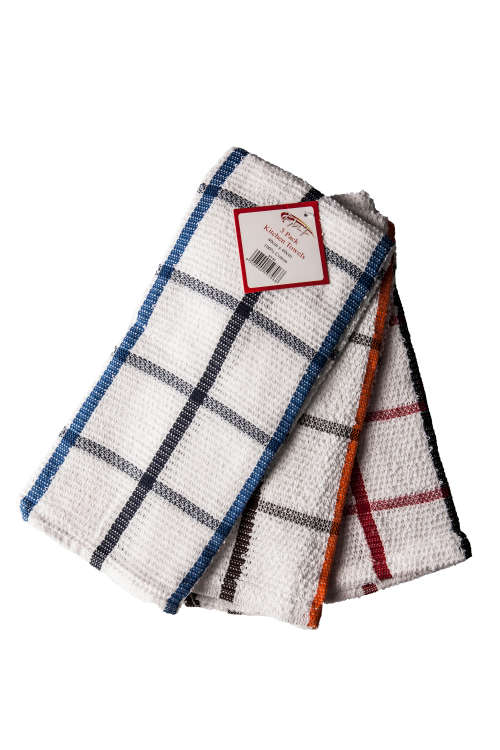 FMF 3 Pack Assorted Kitchen Towel 40 x 60cm