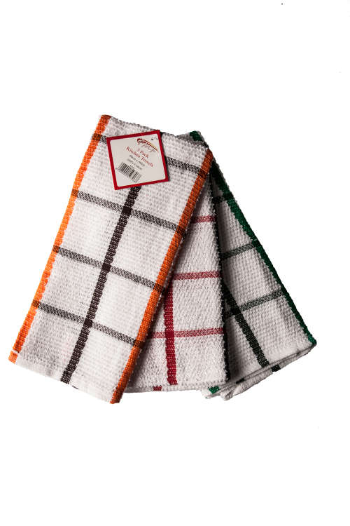 FMF 3 Pack Assorted Kitchen Towel 40 x 60cm