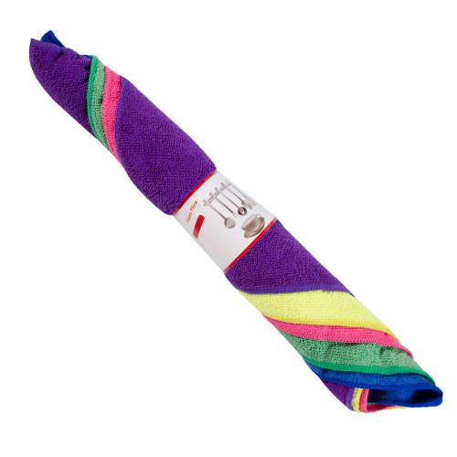 FMF 5 Pack Plain Assorted Micro Fibre Cloth 35x35cm