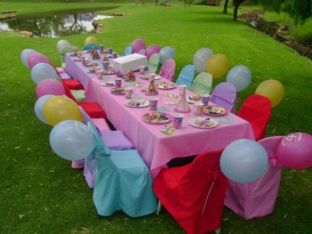 Kiddies Chair covers with Plain Mini Matt table cloths