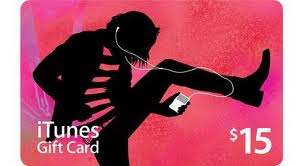 $15 US iTunes gift card for US Apple iTunes Store. Free instructions on how to open US account.