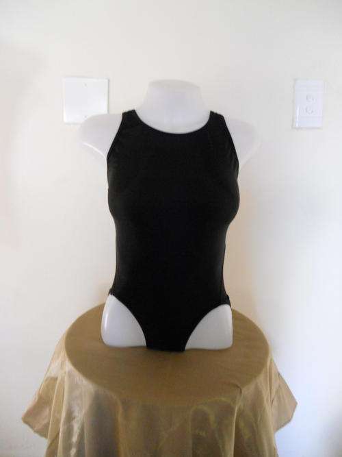 black speedo full length sport costume - size 34