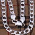 Ladie's or Man's Thick 925 Sterling Silver Chain Necklace 1.2cm x 0.2cm x 52cm length