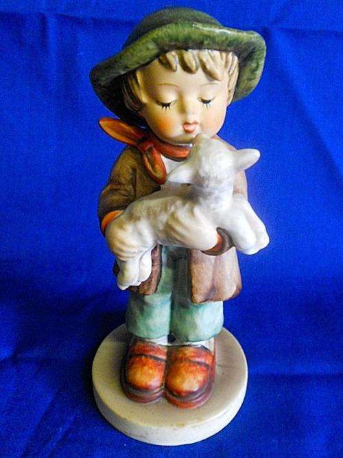 W Goebel west Germany # 68 LOST SHEEP or  BOY WITH LAMB vintage Hummel figurine