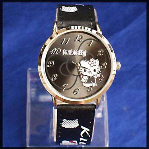 HOT SALE: Black Hello Kitty watch with gift box