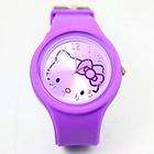 Purple Hello Kitty Jelly Silicone teenagers, womens sports watch