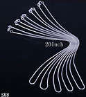 71CM BEAD SHAPED STERLING SILVER PLATED NECKLACE CHAIN