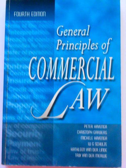GENERAL PRINCIPLES OF COMMERCIAL LAW - FOURTH EDITION