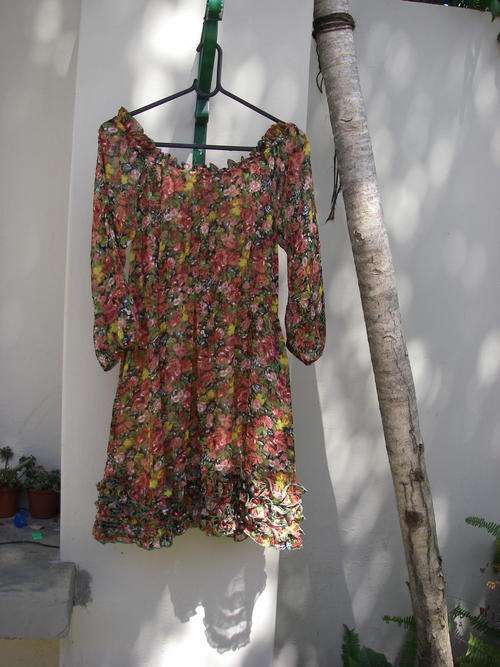 chiffon floral summer dress