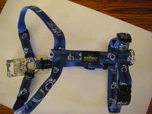 Rogz dog harness straps extended large blue