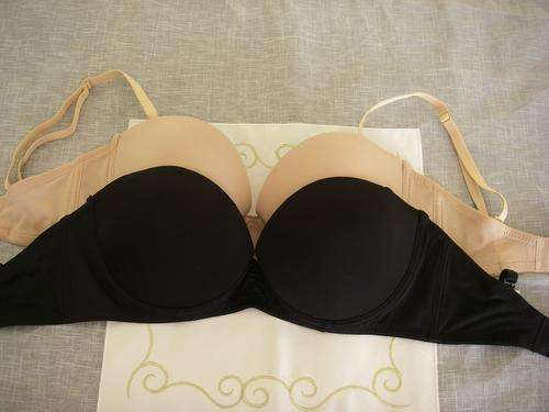 flesh tone black strapless bras 32B girls ladies