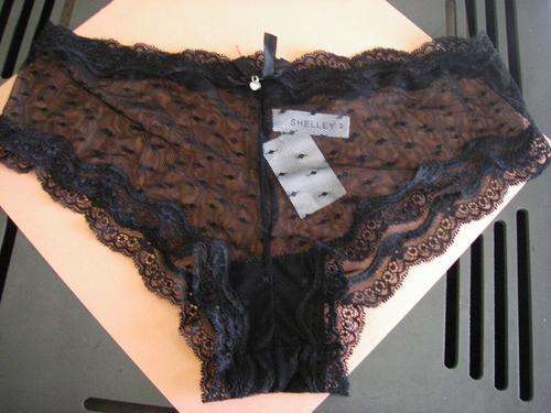 shelley black lace panties panty ladies women's underwear lingerie