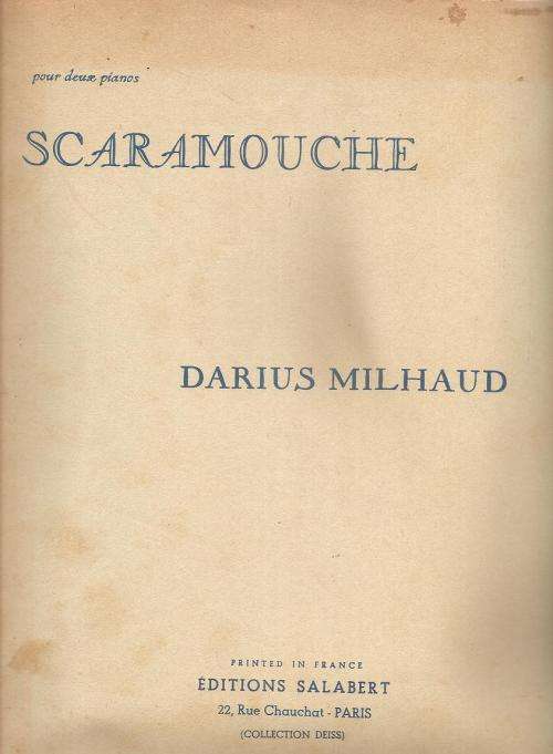 Scaramouche suite for 2 pianos - Darius Milhaud