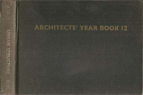 Architects` Year Book 12 Urban Structures 1968  Ed. David Lewis