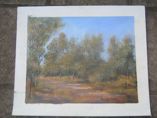 Beverley Futter oil on canvas board not framed size width 61cms x 51cms