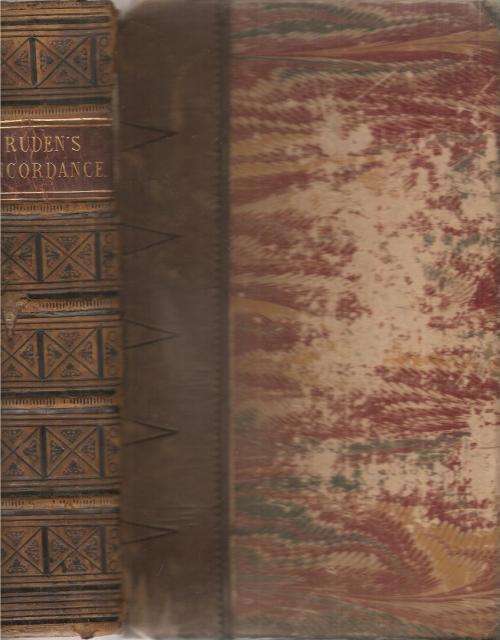 Crudens Concordance Leather Spine dated 1785