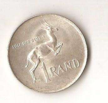 1966 South Africa 1 Rand Silver Coin