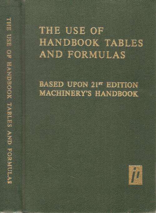 The Use of Handbook Tables and Formulas By: John M. Amiss & Franklin D. Jones