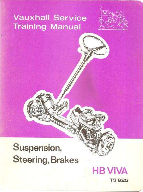 Vauxhall Service Training Manual - Suspension, Steering, Brakes