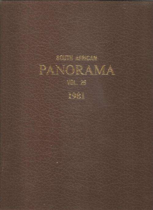 South African Panorama Vol 26 1981 from Jan To Dec in leatherette binding