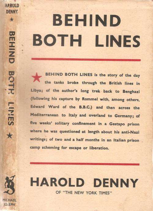 Behind Both Lines  By: Harold Denny