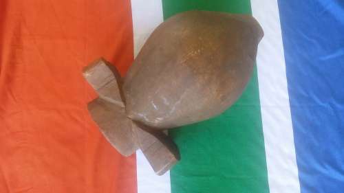 Zulu Milk Pail, hand carved wood possibly pre 1950`s