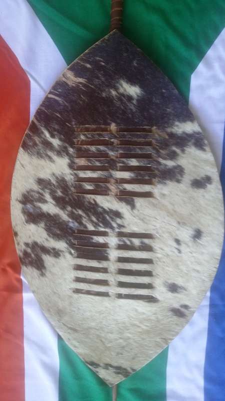 Zulu Shield, Knobkerrie & Zulu Spear, handmade