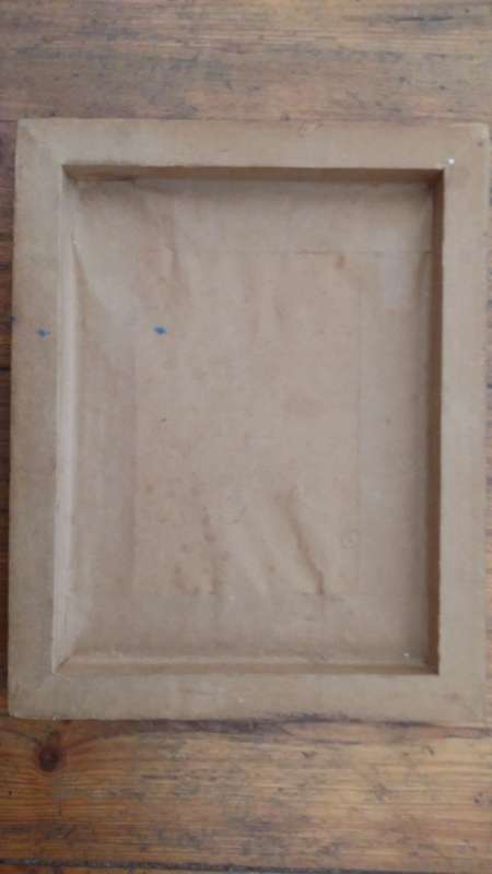 Oil painting on canvas stuck to wooden frame artist Richmond