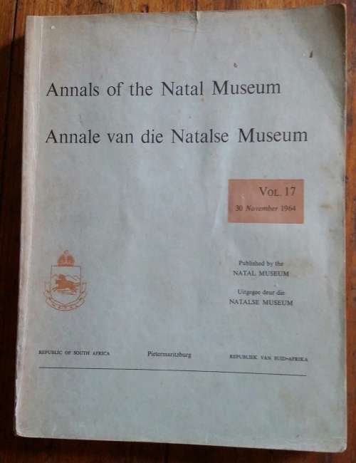 Annals of the Natal Museum vol 17 , The Amphibia of Southern Africa a faunal study by J C Poynton