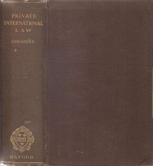 Private International Law  By: Cheshire