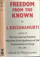 Freedom From The Known By J. Krishanurti