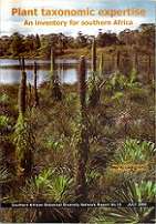 Plant Taxonomic Expertise: An Inventory For Southern Africa - By SABONET