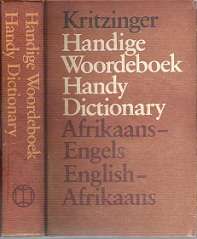 Afrikaans-English Handy Dictionary - By M. S. B. Kritzinger