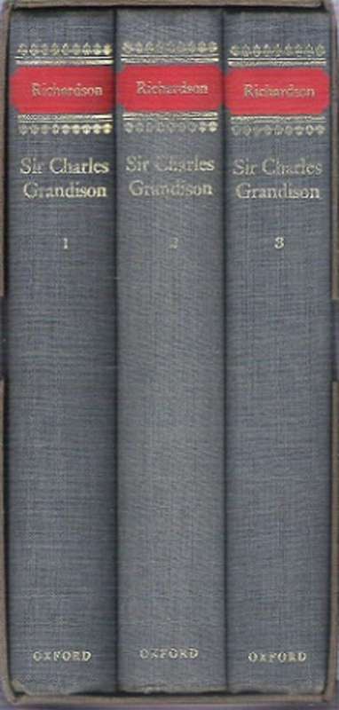 The History Of Sir Charles Grandison - By Samuel Richardson **3 VOL SET - SCARCE**
