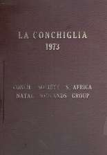 La Conchiglia 1973, A set of Cone Shell Magazines for the Year 1973 specially bound