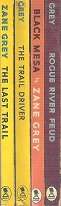 4 Zane Grey Classic Western Softcovers published by Hodder & Stoughton in the 1950`s **see pics**