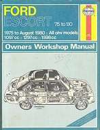 Ford Escort 75,To 80 Owners Workshop Manual by Haynes