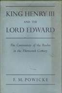 King Henry III And The Lord Edward by F.M. Powicke