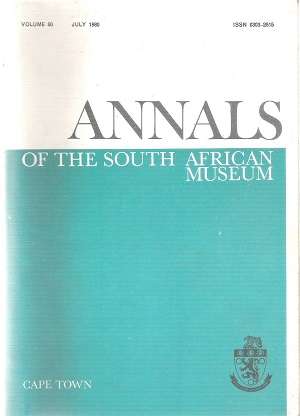Annals of the South African Museum,  Volume 80 July By: Herbert C. Klinger & William J. Kennedy
