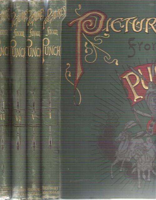 Pictures from Punch - Set of 4 Books circa 1890's