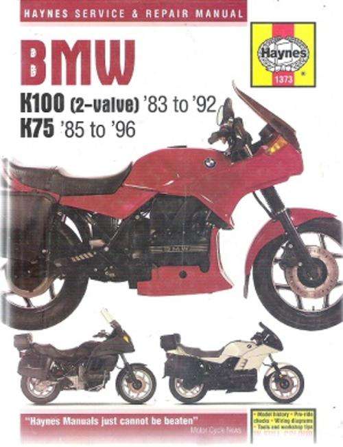 BMW K100 & K75 - Haynes Service and Repair Manual By: Jeremy Churchill and Penny Cox
