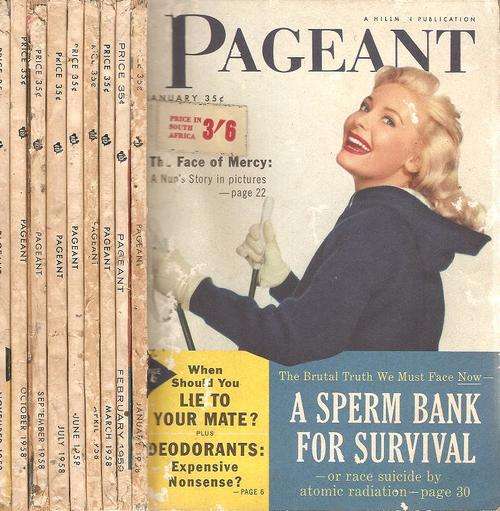 Pageant Magazine - 9 Volumes dated 1958