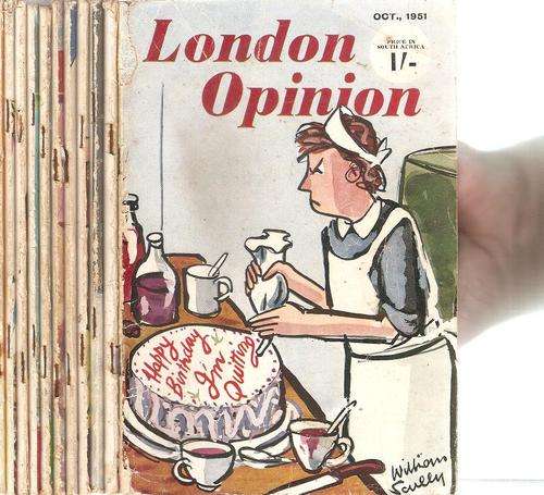 London Opinion Magazine 1951 - 1953 10 Volumes