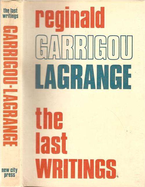 The Last Writings  By: Reginald Garrigou Lagrange