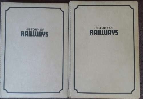 history of Railways by New English Library 2 binders complete including index