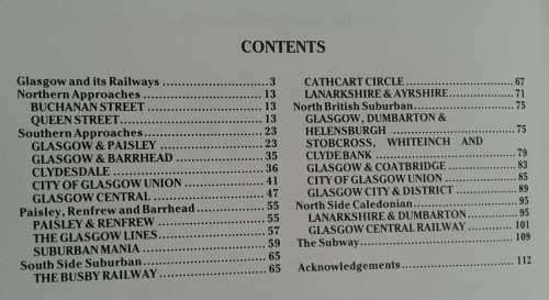 An Illustrated History of Glascow`s Railway by W A C Smith & Paul Anderson