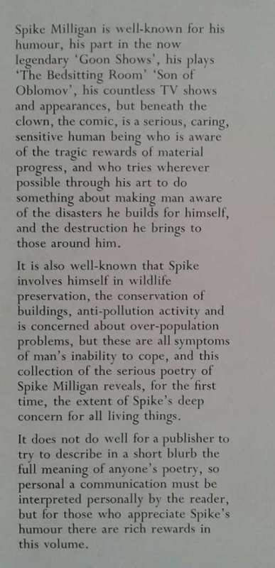 Small Dreams of a Scorpion Poems by Spike Milligan
