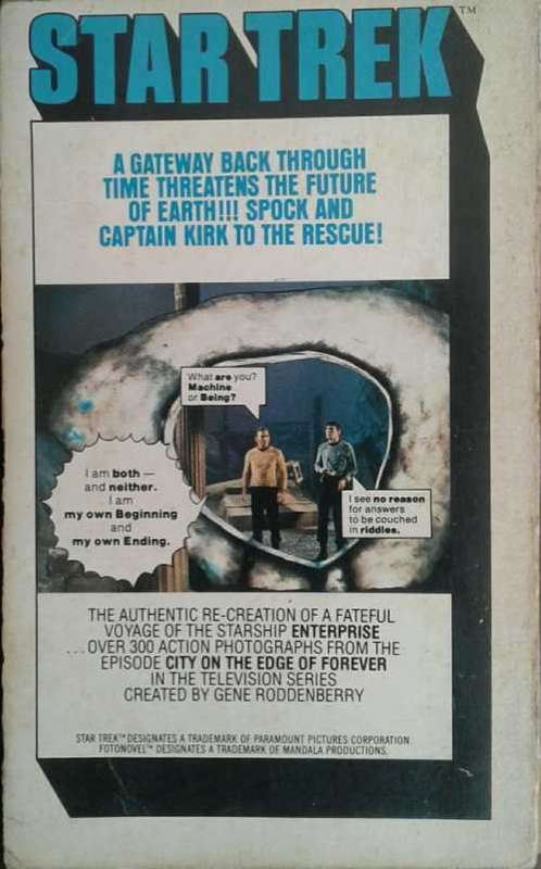 Star Trek Fotonovel #1 City on the Edge of Forever created by Gene Roddenberry