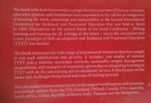 Work, Learning and Sustainable Development, Opportunities & Challenges by John Fien etal