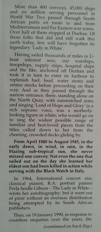 Durban's Lady in White An Autobiography by Perla Siedle Gibson